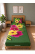 Hand Painted Rayon Bedsheet Set Single Size